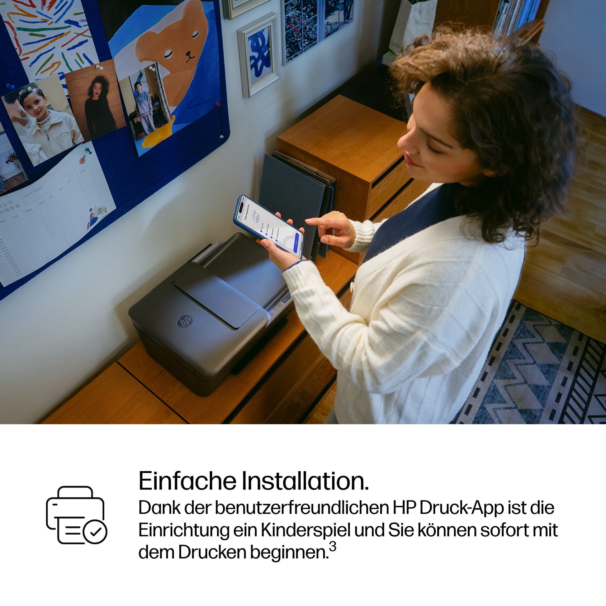 HP DeskJet 4330 – Farbtintenstrahl-Multifunktionsdrucker, A4, 3-in-1, Duplex, ADF, WLAN, AirPrint, Mopria