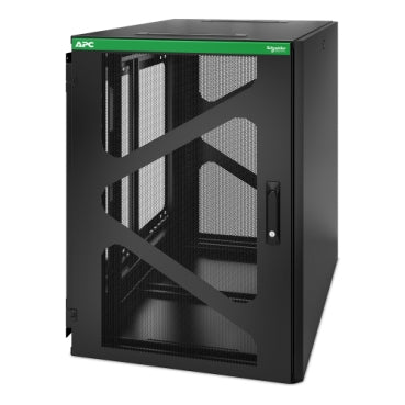 APC NetShelter WX AR118SM – 19" Wandverteiler 18U, abschliessbar, 600 × 1'037 × 889 mm, schwarz, Stahl