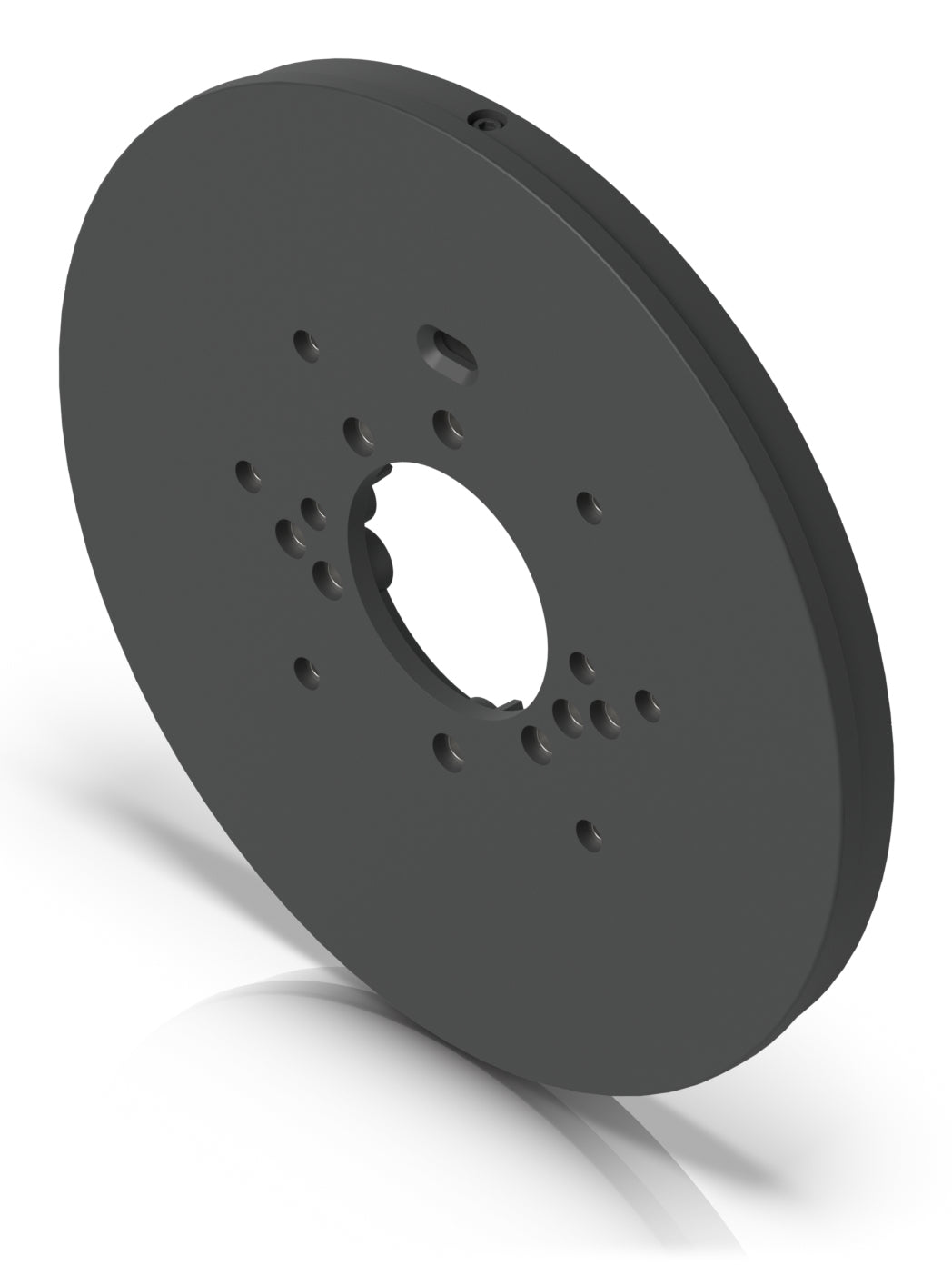 Ubiquiti Montageplatte – für UVC-AI-Dome, UVC-AI-Turret, UVC-AI-Pro und andere – Schwarz – Ø 140 mm, PC/Edelstahl