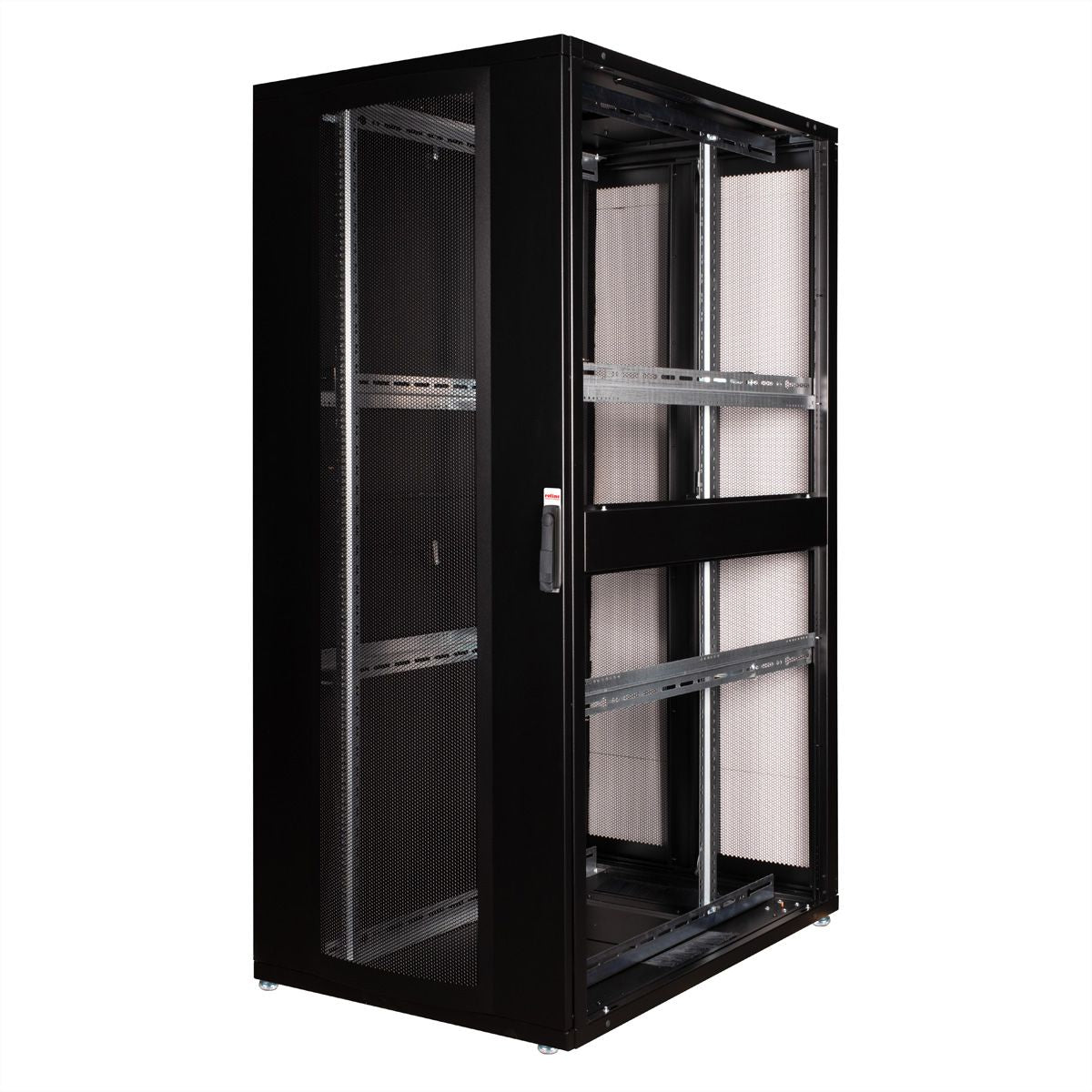 ROLINE Pro – 19" Netzwerkschrank 42U, IP20, abschliessbar, 800 × 1200 × 1970 mm, schwarz, Stahl