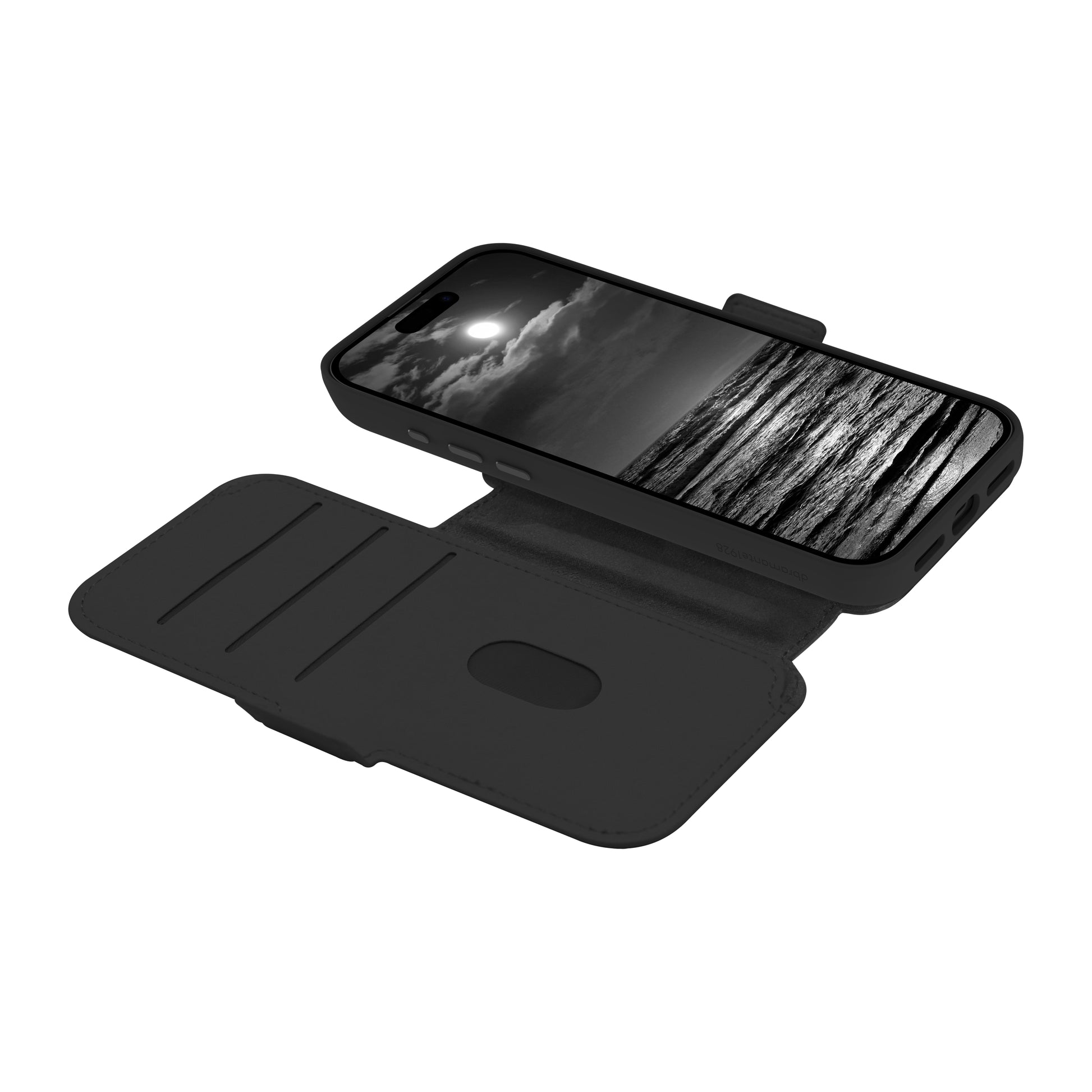 dbramante1928 Lynge MS ICON Wallethülle – für Apple iPhone 17 Pro Max, 3 Kartenfächer, Kunststoff, Schwarz