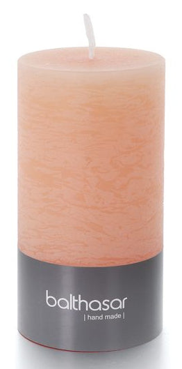 Balthasar Zylinderkerze – Ø 7 × 13 cm, 60 h – Paraffin, Aprikose