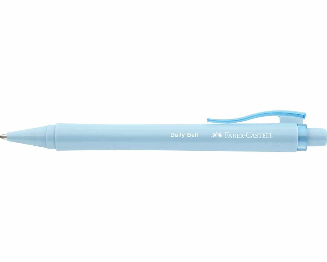 Faber-Castell Daily Ball Kugelschreiber – Blau, Recycelbarer Kunststoff, dokumentenecht, nachfüllbar