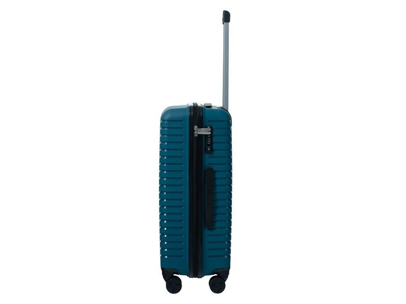 KOOR Trolley – 63 l, Hartschale, 4 Rollen, mit TSA, Petrol, 40 × 66 × 26 cm