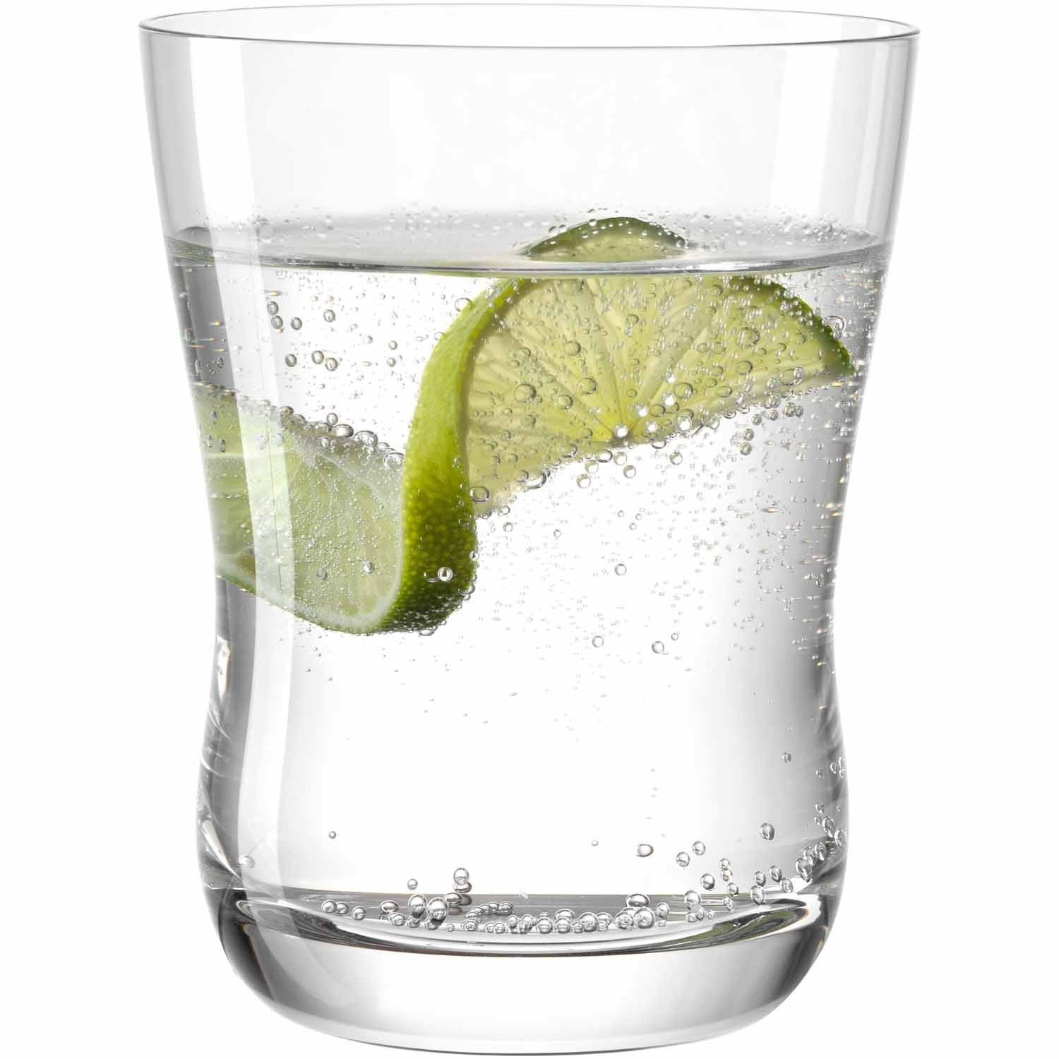 Leonardo Vita M Trinkglas – 0,36 l, Kalk-Natron-Glas, Transparent, Spülmaschinenfest, 6 Stück