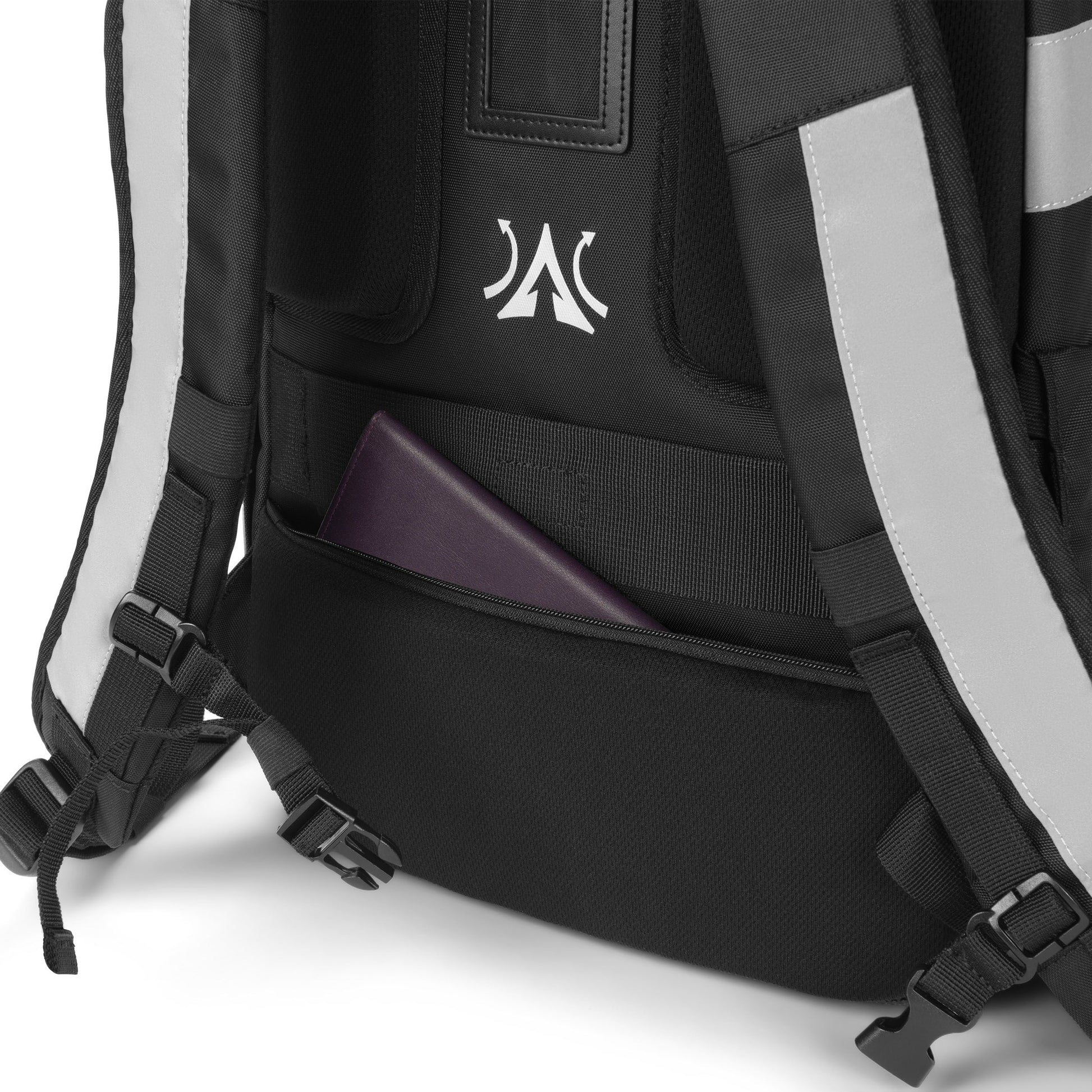 DICOTA Freizeit-Rucksack – 25 l, schwarz, reflektierend