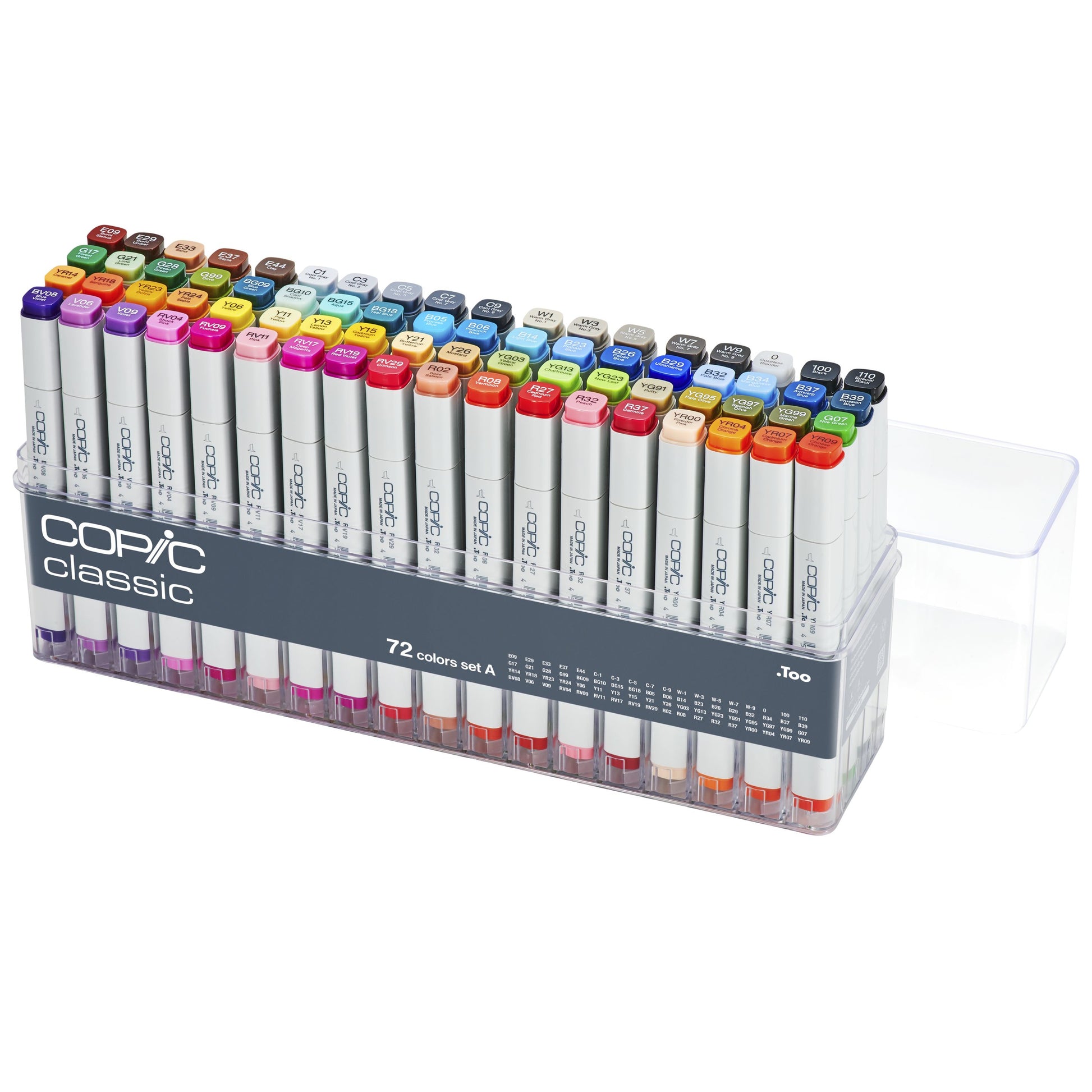 Copic Permanent Marker – Verschiedene Farben, 72 Stück