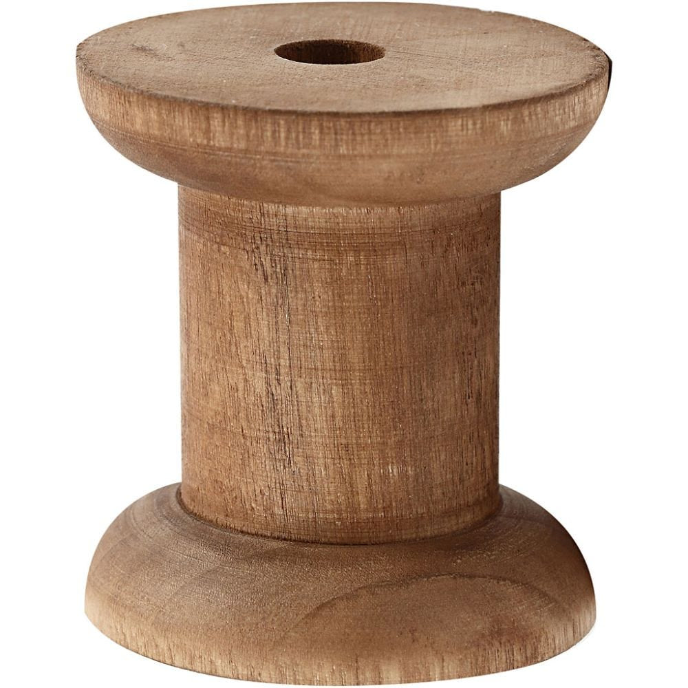 Creativ Company Holzrohling, Holz, braun, 5 × 5 × 5 cm, 10 Stk.