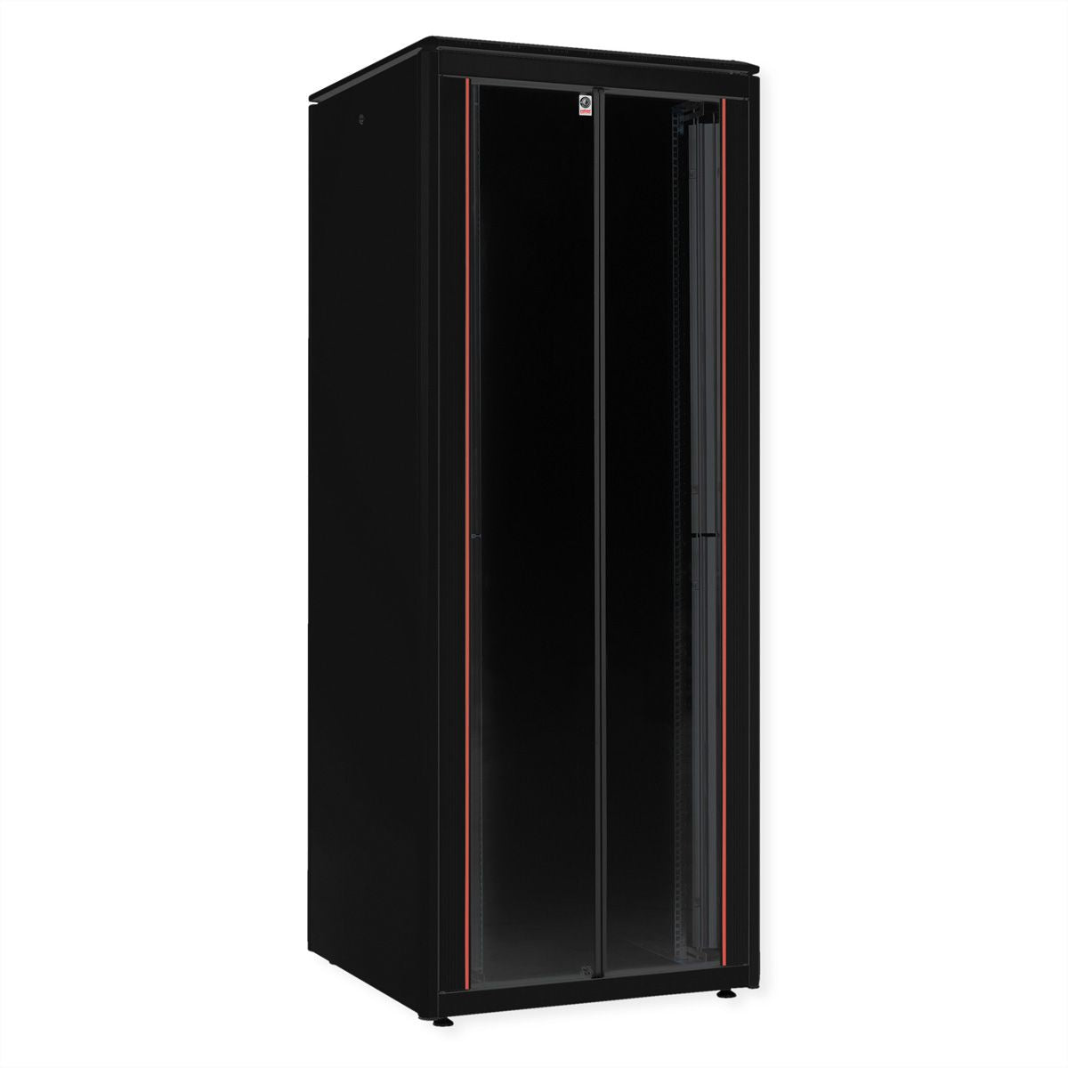 ROLINE Pro – 19" Netzwerkschrank 47U, IP20, abschliessbar, 800 × 800 × 2276 mm, schwarz, Stahl