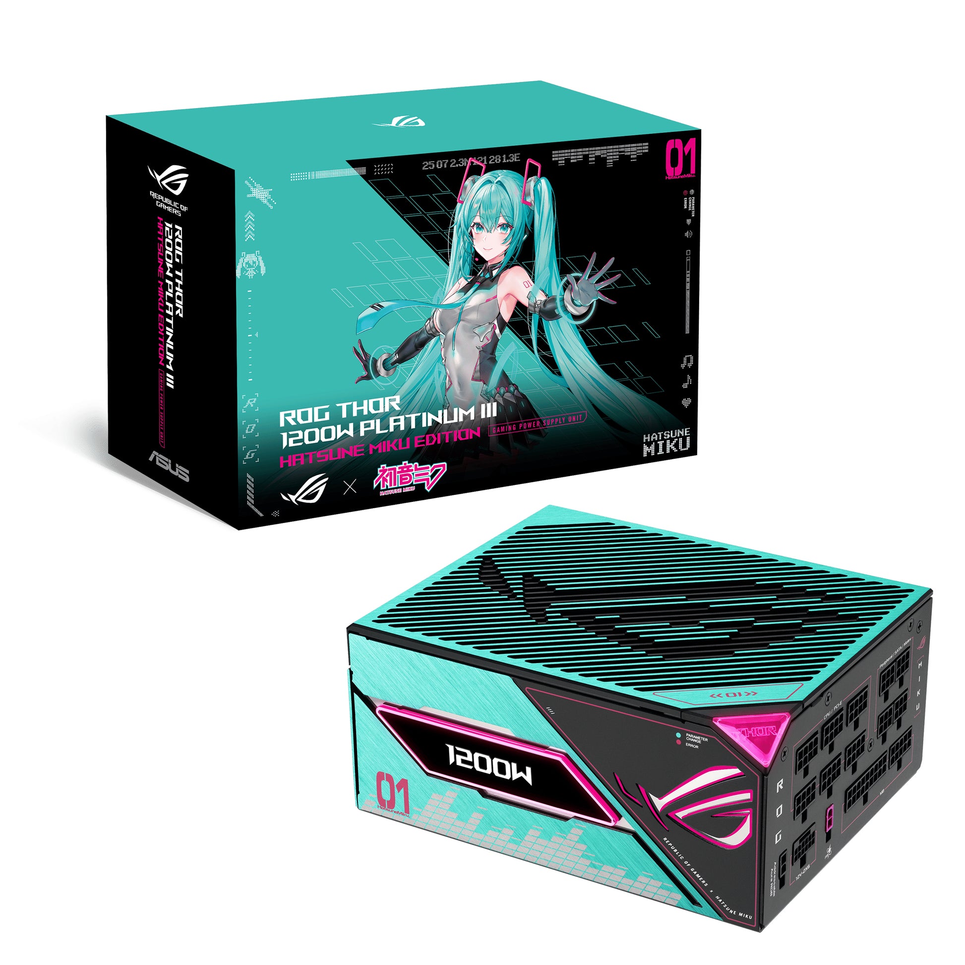 ASUS ROG Thor 1200P3 ATX-Netzteil 1200 W 80 PLUS Platinum – vollmodular, ATX 3.1, 12VHPWR