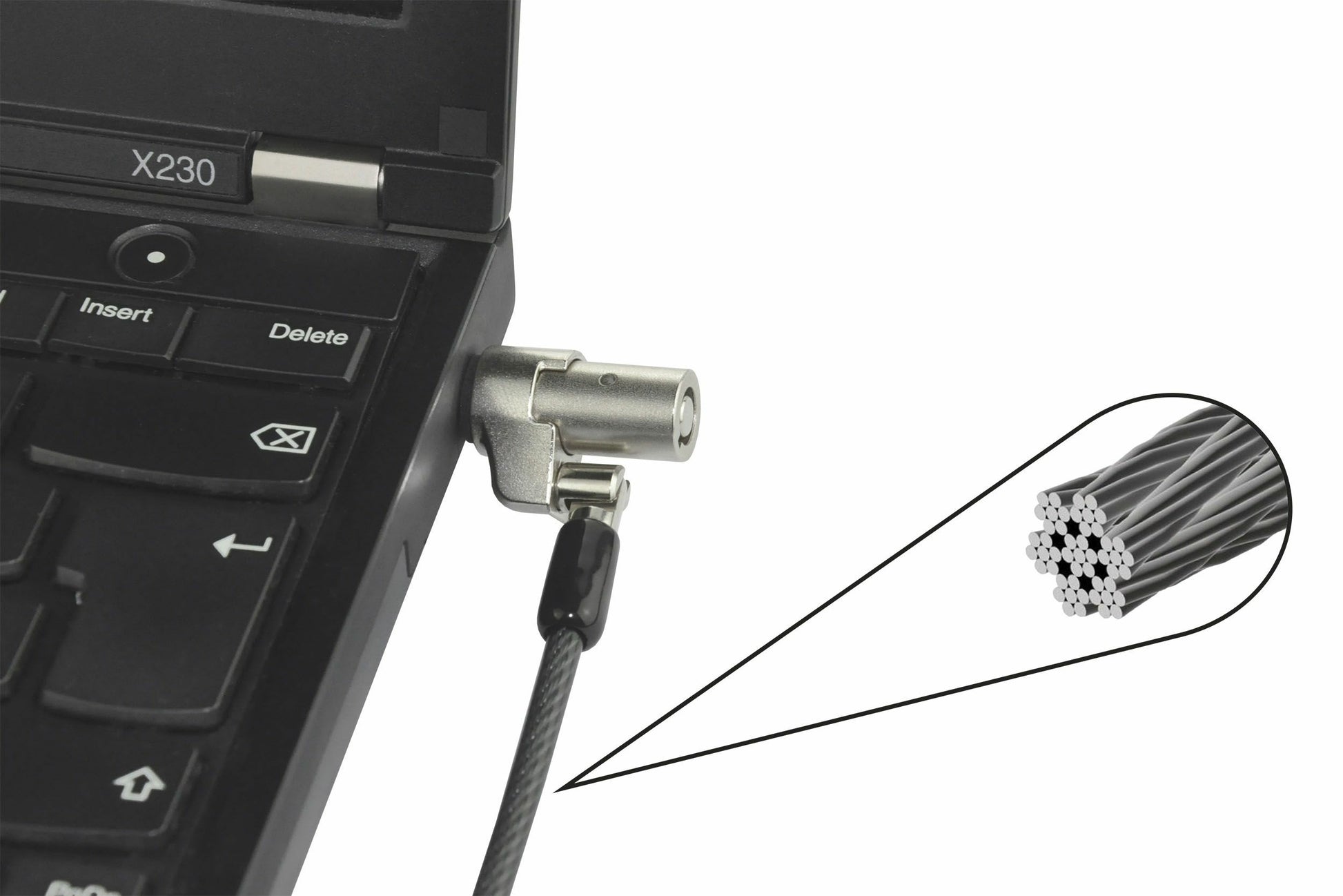 DICOTA Security Lock Ultra Slim Single Sicherheitskabelschloss – 3,2 × 4,5 mm