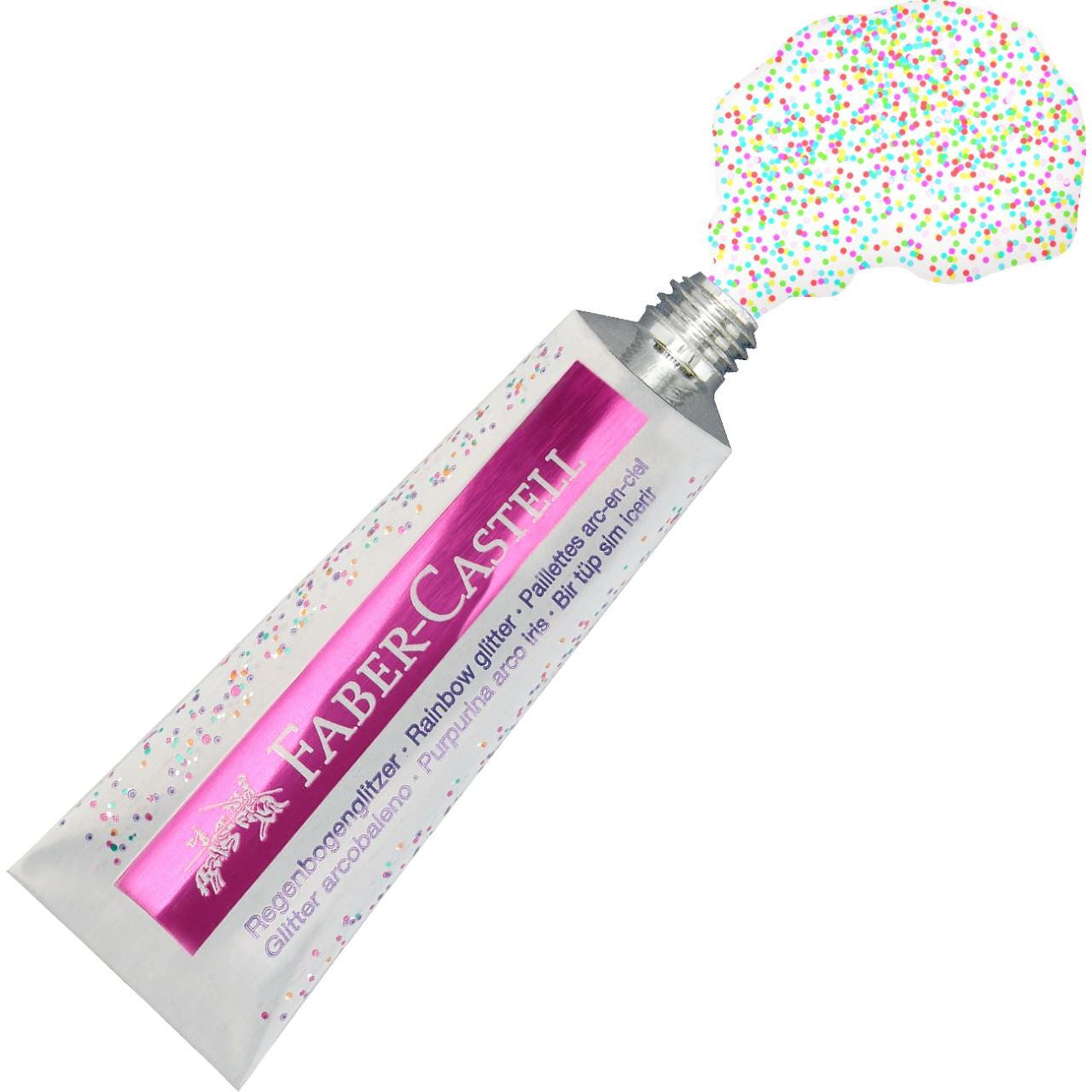 Faber-Castell Glitzerposterfarbe – Mehrfarbig, Glitter – 2 Tuben – 2×12 ml (24 ml)