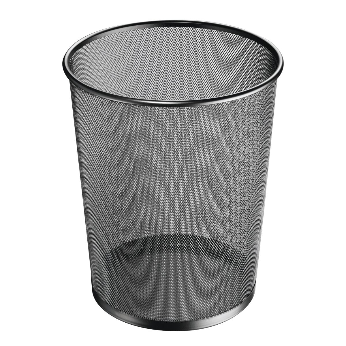 Herlitz Papierkorb Manhattan – 18 l – Metall, rund – schwarz
