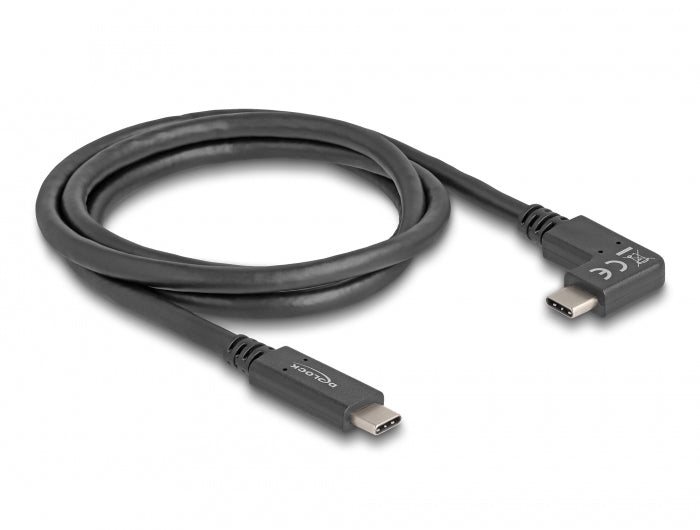 DeLOCK USB-C auf USB-C Kabel – USB 3.2 Gen 2 (10 Gbit/s) – 1 m – PD 60 W – 4K/60 – Schwarz