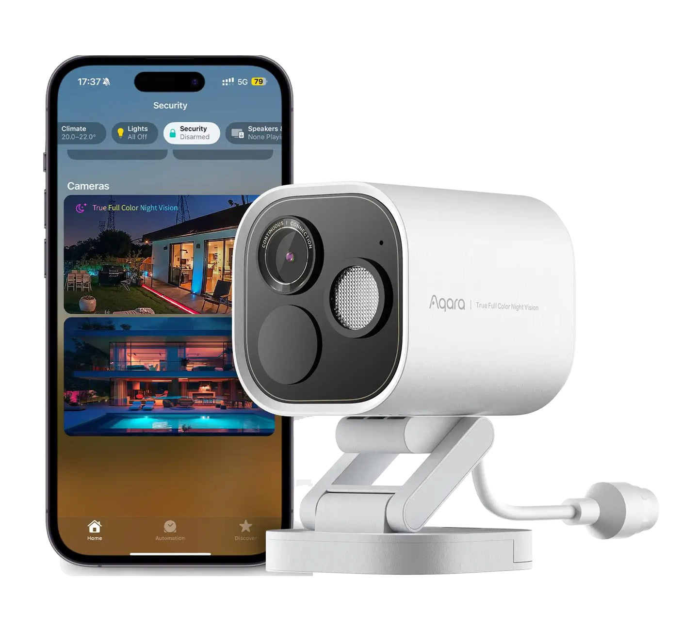 Aqara G5 Cube-Kamera – 4 MP, 2688×1520, PoE, für IFTTT, weiss