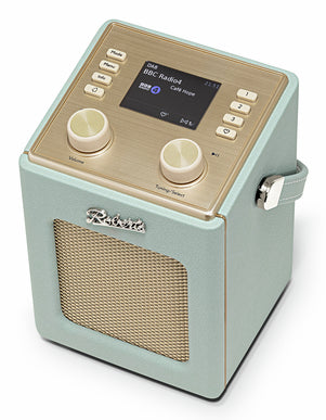Roberts Radio Roberts Revival Mini 2 – DAB-/Internetradio – Portabel – UKW, Bluetooth – Himmelblau