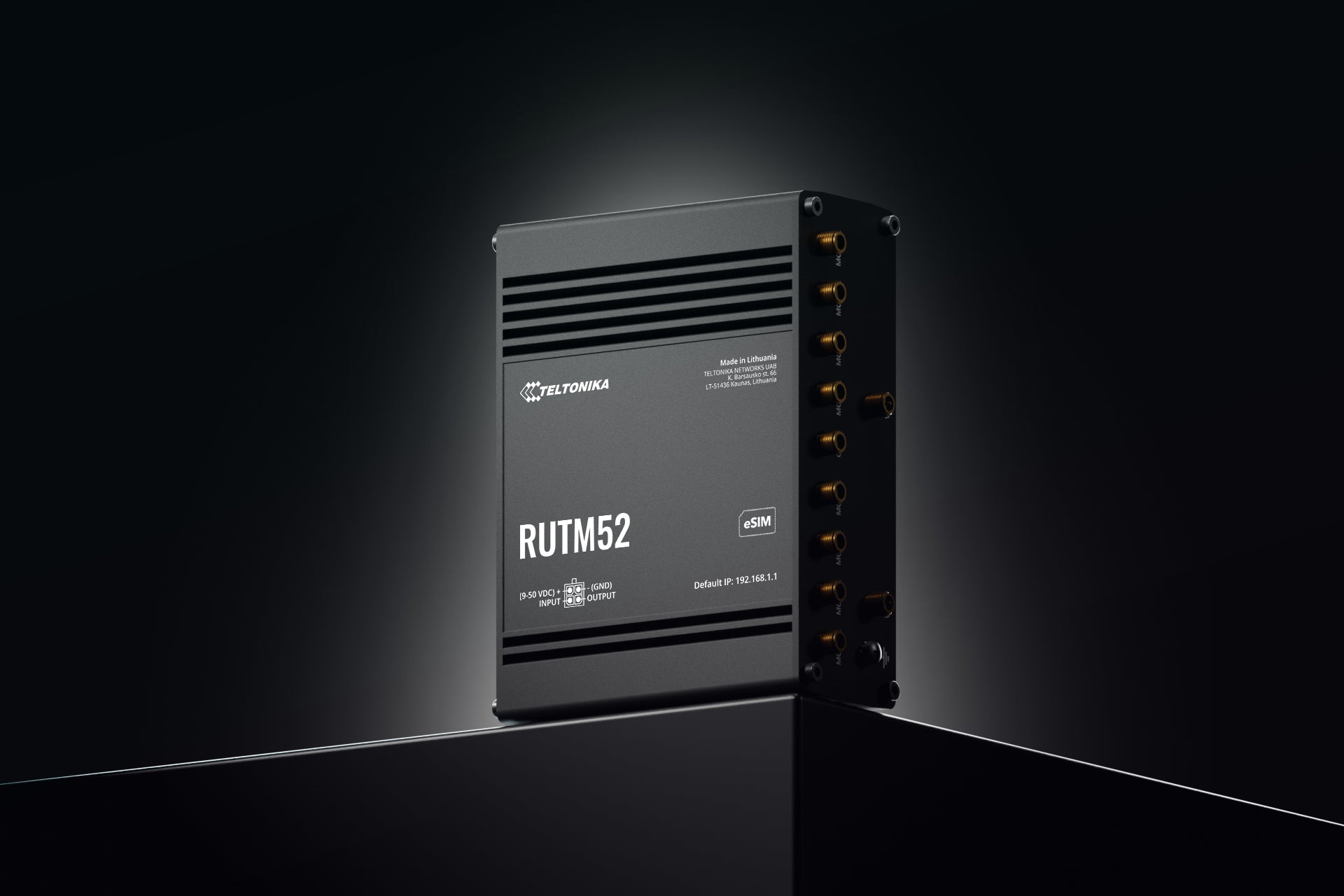 Teltonika RUTM52 5G Router – Wi‑Fi 5 (802.11ac), Dual‑Band (2,4/5 GHz), 5× Gigabit, Dual‑SIM, PoE