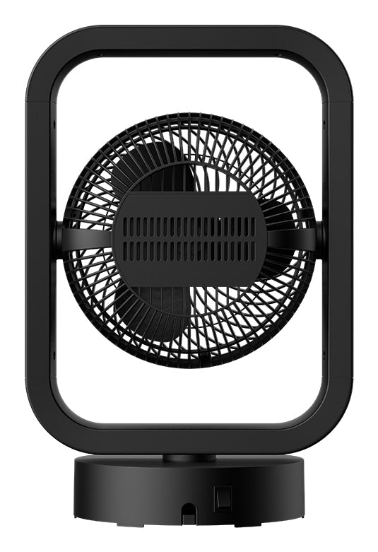 Sonnenkönig Tischventilator VIND MONO – 3 Stufen, oszillierend, Timer 7 h, 35 W, Schwarz