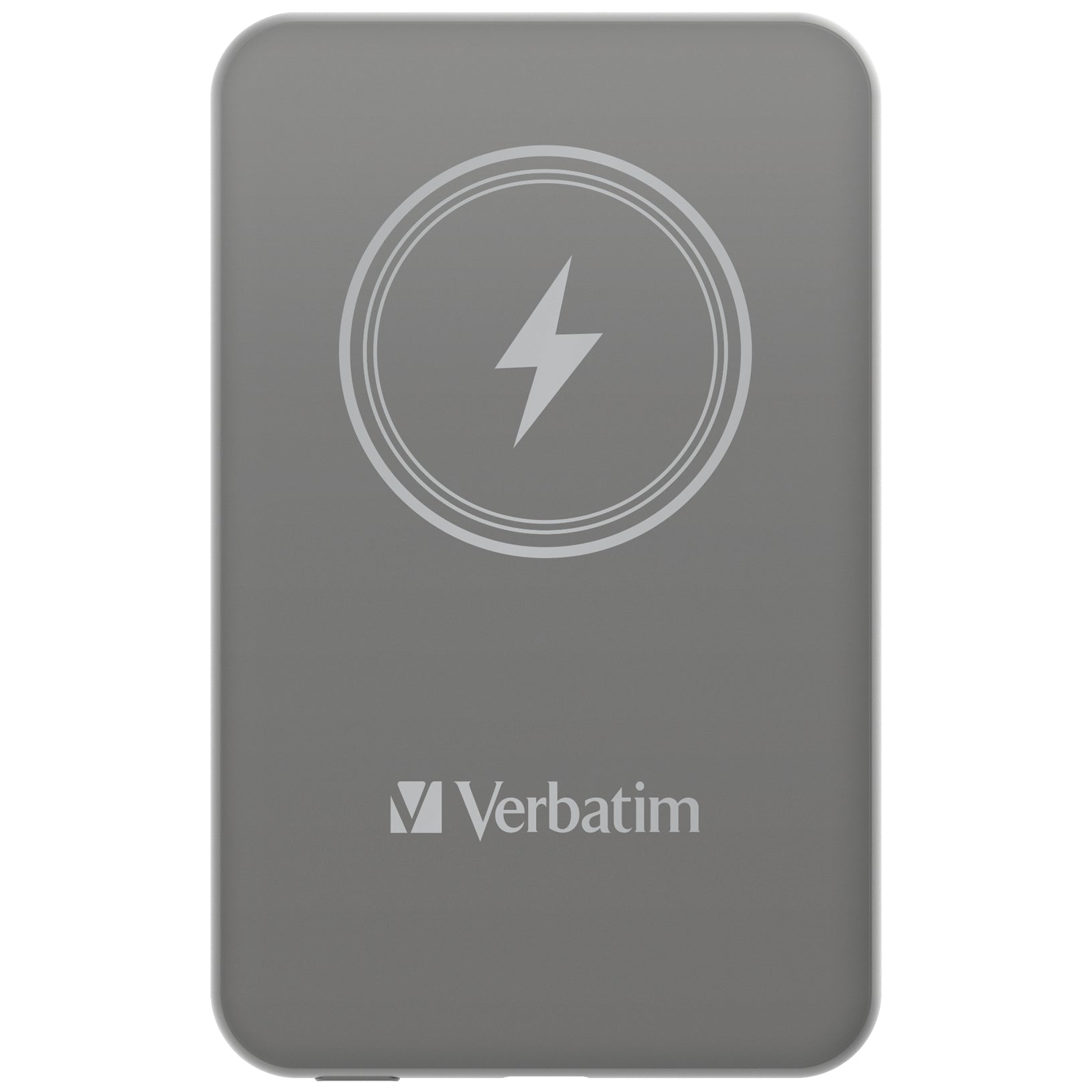 Verbatim MagSafe Powerbank 5'000 mAh – 20 W PD, MagSafe 15 W, 1× USB-C, Grau