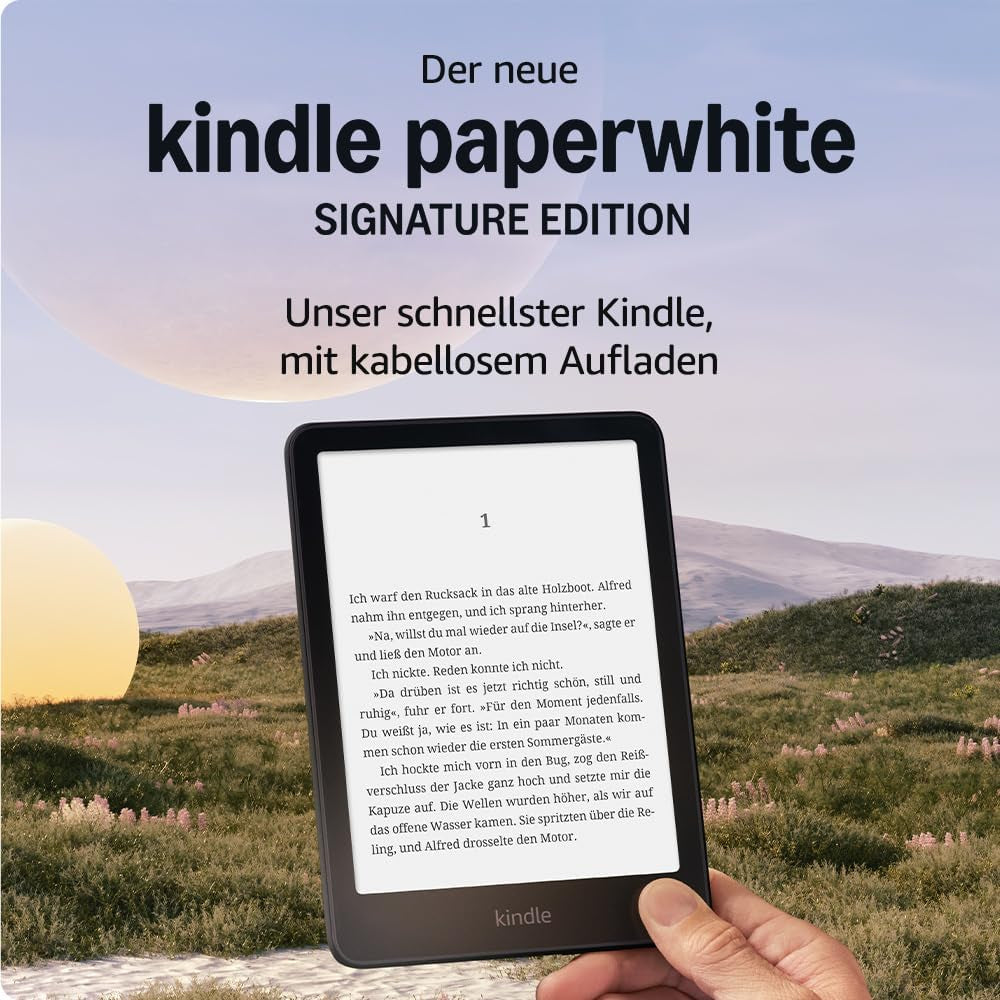 Amazon Kindle Paperwhite 2024 – 7" E-Ink, 32 GB, IPX8, Schwarz