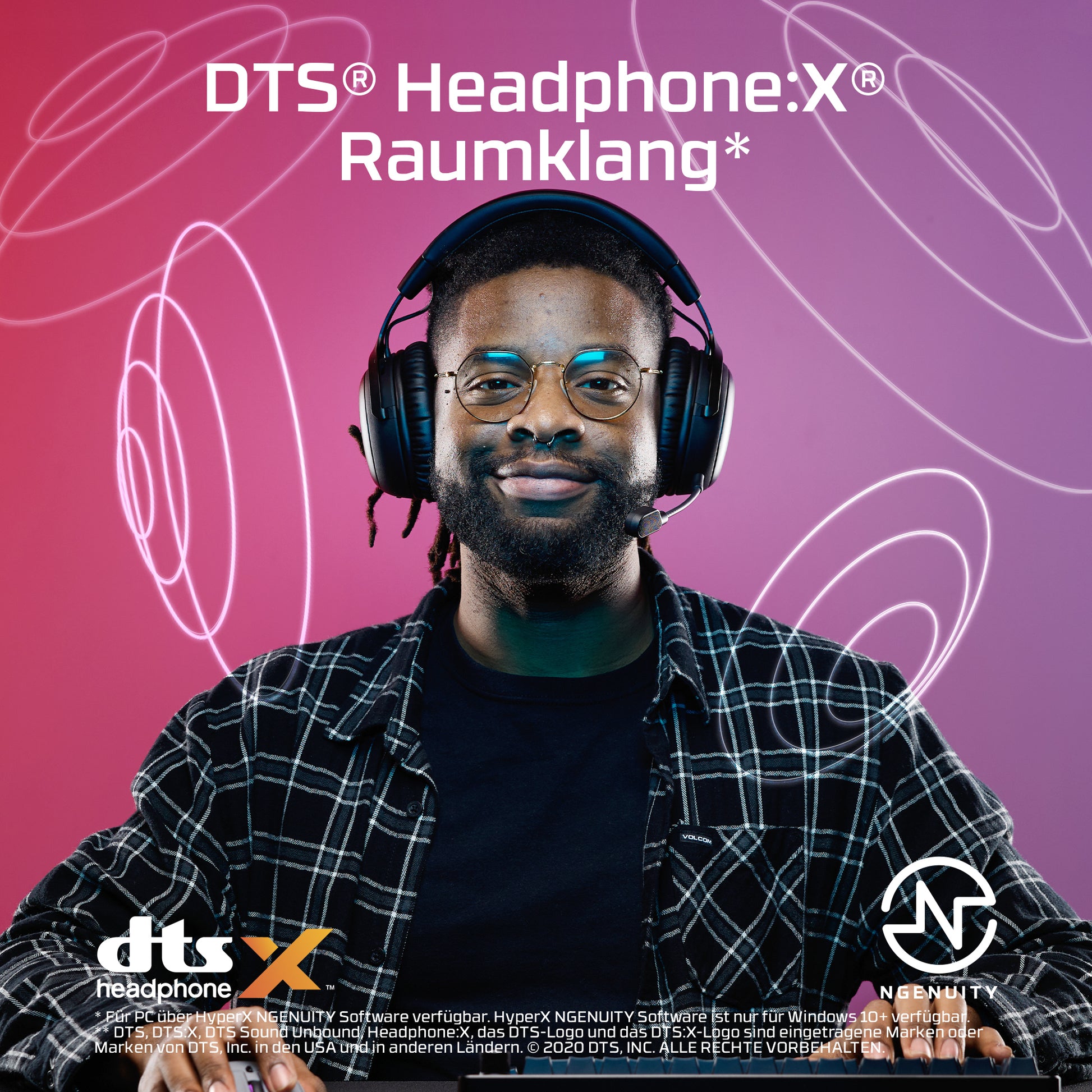 HyperX Cloud III S – Over-Ear Headset – USB-A, Surround-Sound, abnehmbares Mikrofon – schwarz – für Mac