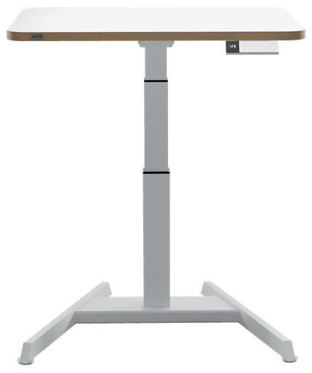 Leitz Ergo höhenverstellbarer Sitz-Stehtisch – 65 cm, Dunkles Grau, 60 cm