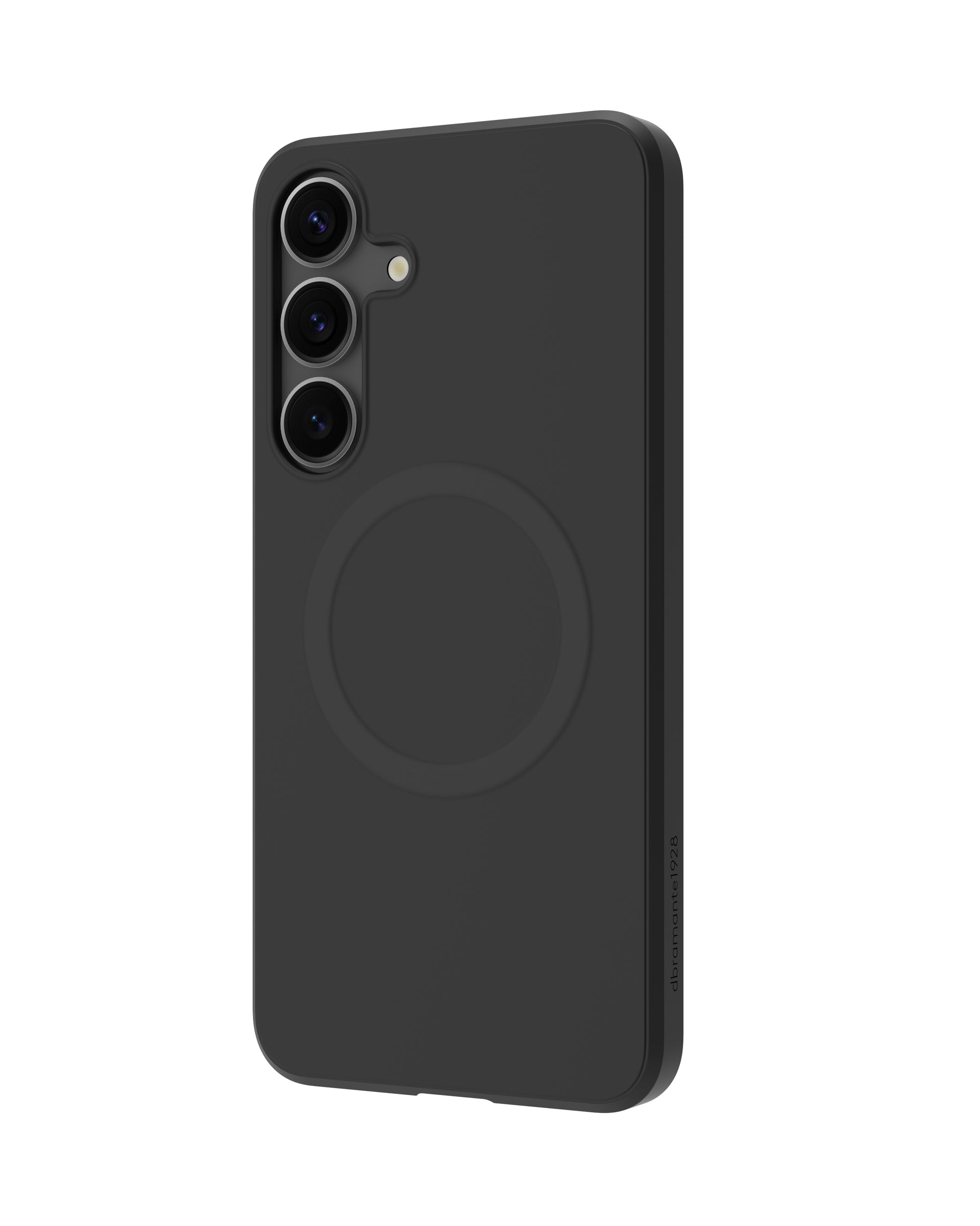 dbramante1928 Greenland Pro Qi2 – Rückcover – für Samsung Galaxy S25+, Schwarz, bis 1,2 m sturzsicher