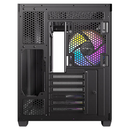 Antec CX800 – PC-Gehäuse – Midi Tower, ATX, Schwarz/Holz, Seitenfenster, 3×120 mm Lüfter, 2×3,5"+2×2,5"