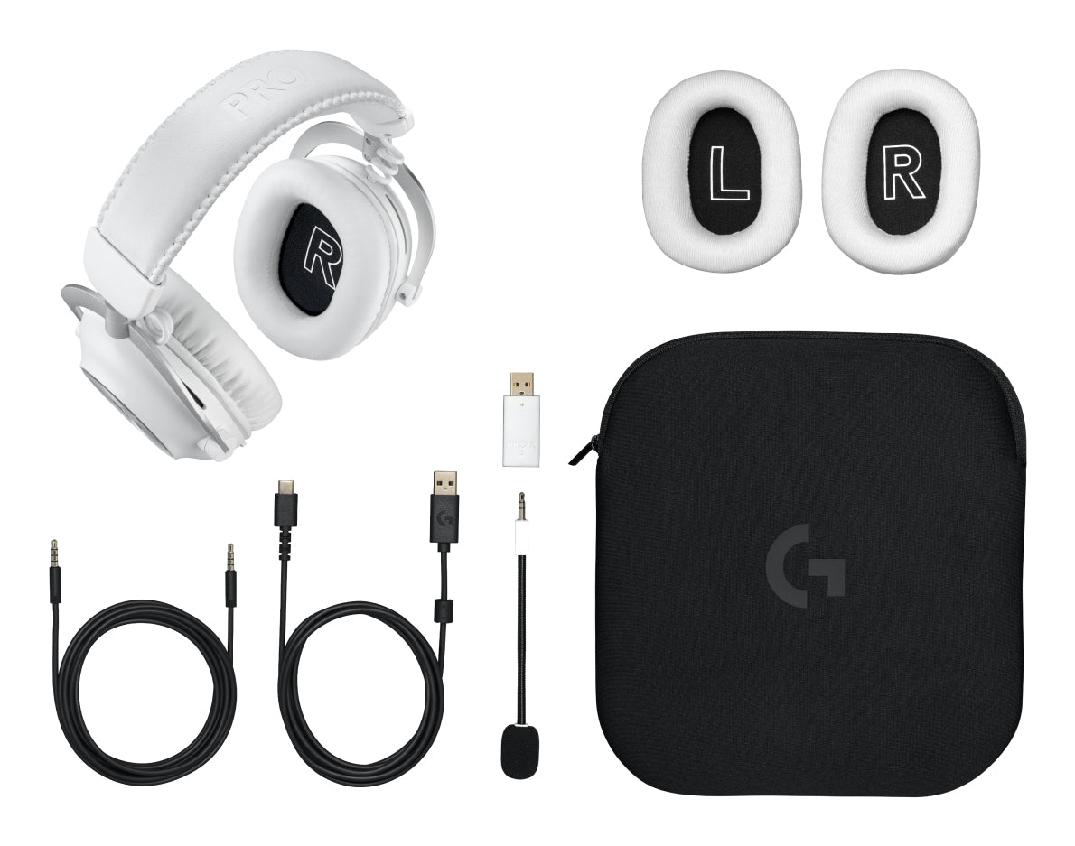 Logitech G PRO X 2 LIGHTSPEED Gaming-Headset – Over-Ear, Kabel + BT, mit USB-A-Dongle, für PS5, PS4