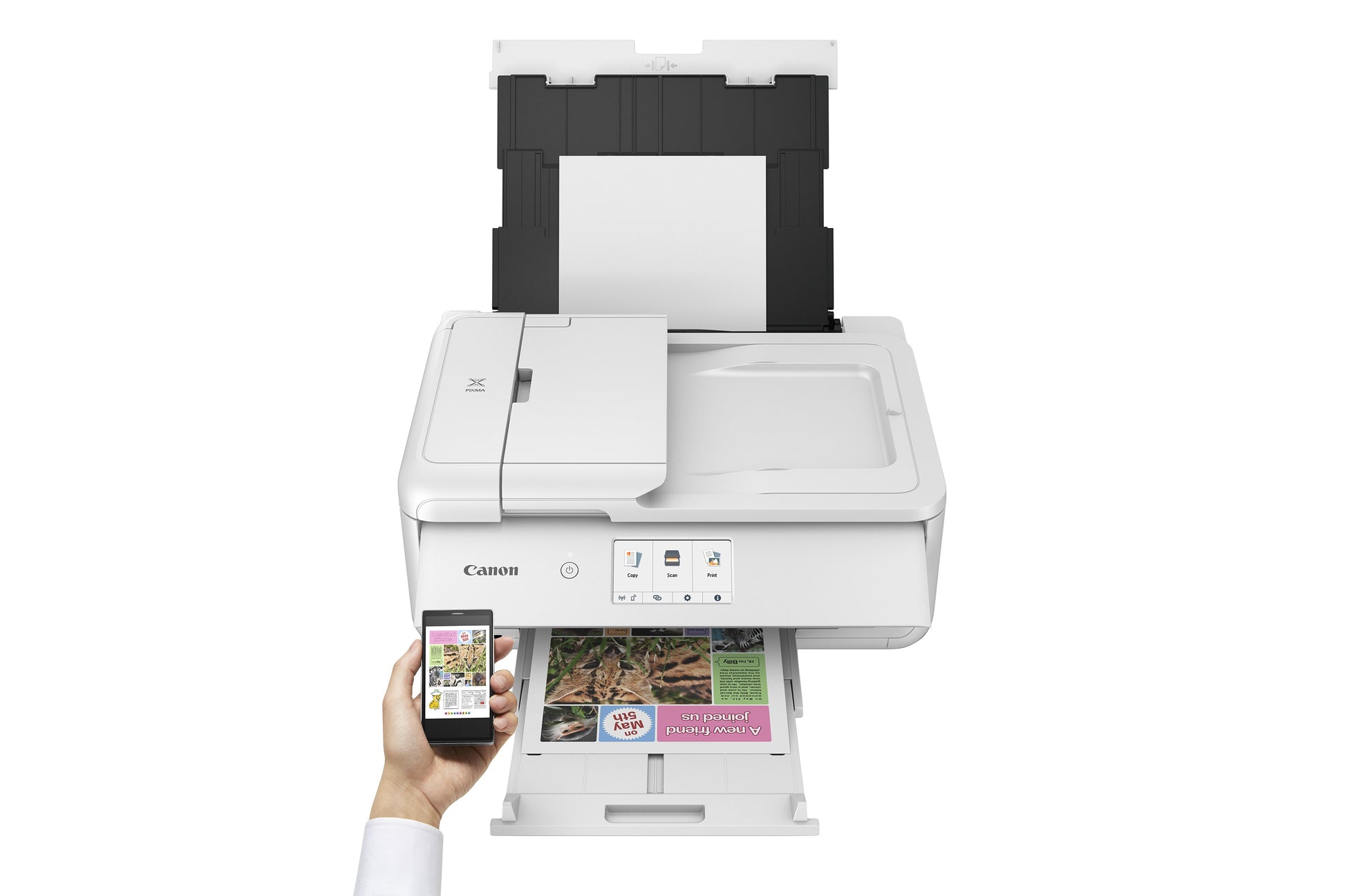 Canon Pixma TS9551Ca – Farbiges Tintenstrahl-MFP A3, 3-in-1 – USB – Duplex, ADF – 15 Seiten/Min S/W, 10 Seiten/Min Farbe