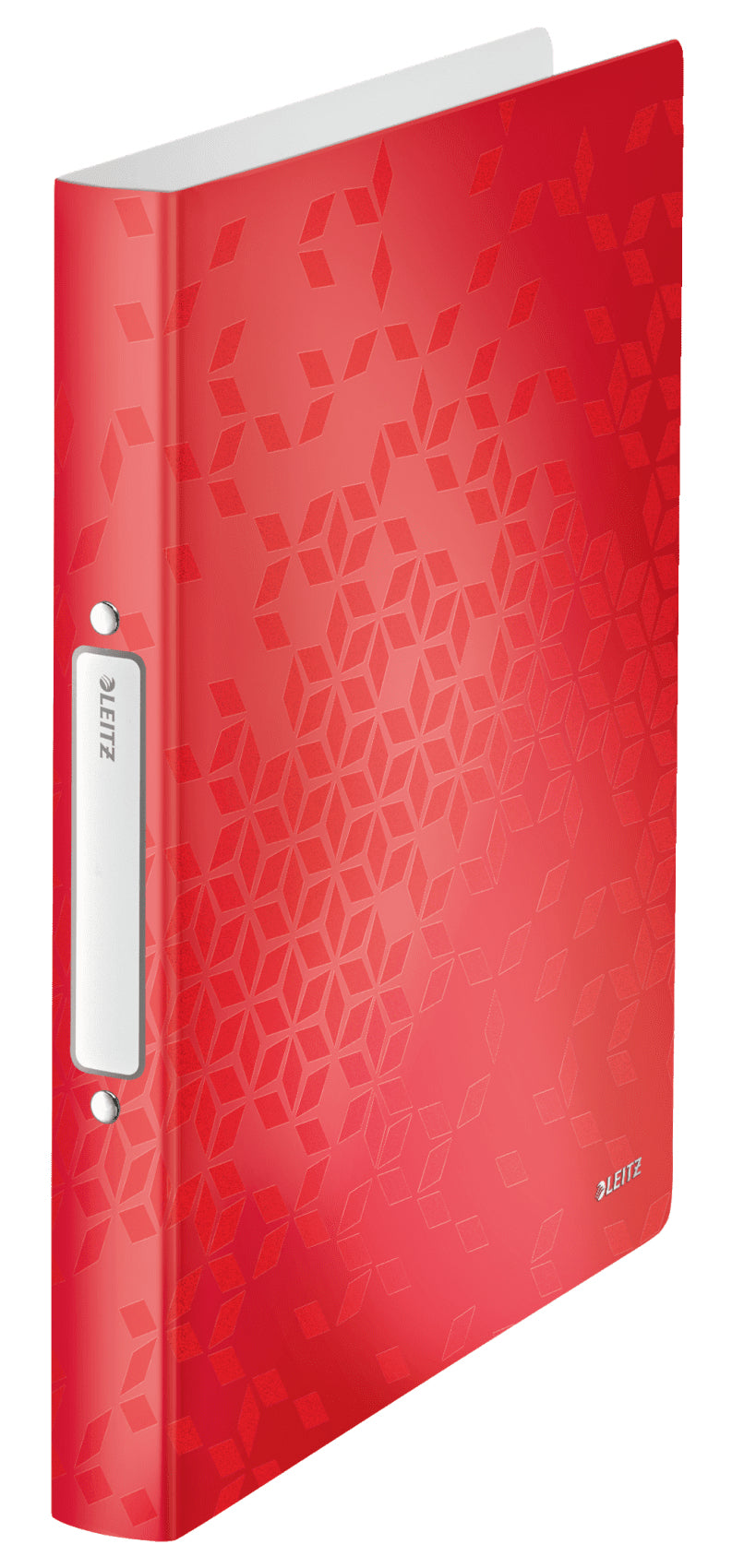 Leitz WOW Ringbuch – 2 Ringe Ø 25 mm – für A4 – Rückenbreite 3,2 cm – Rot