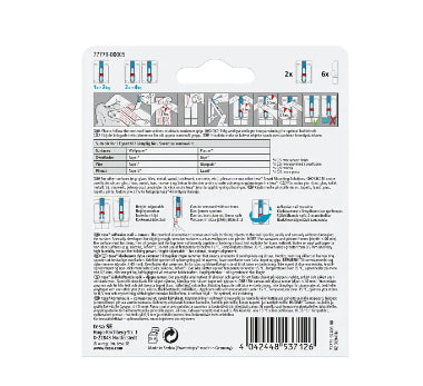 TESA Bildhaken – Polystyrol, Weiss, 6er-Pack