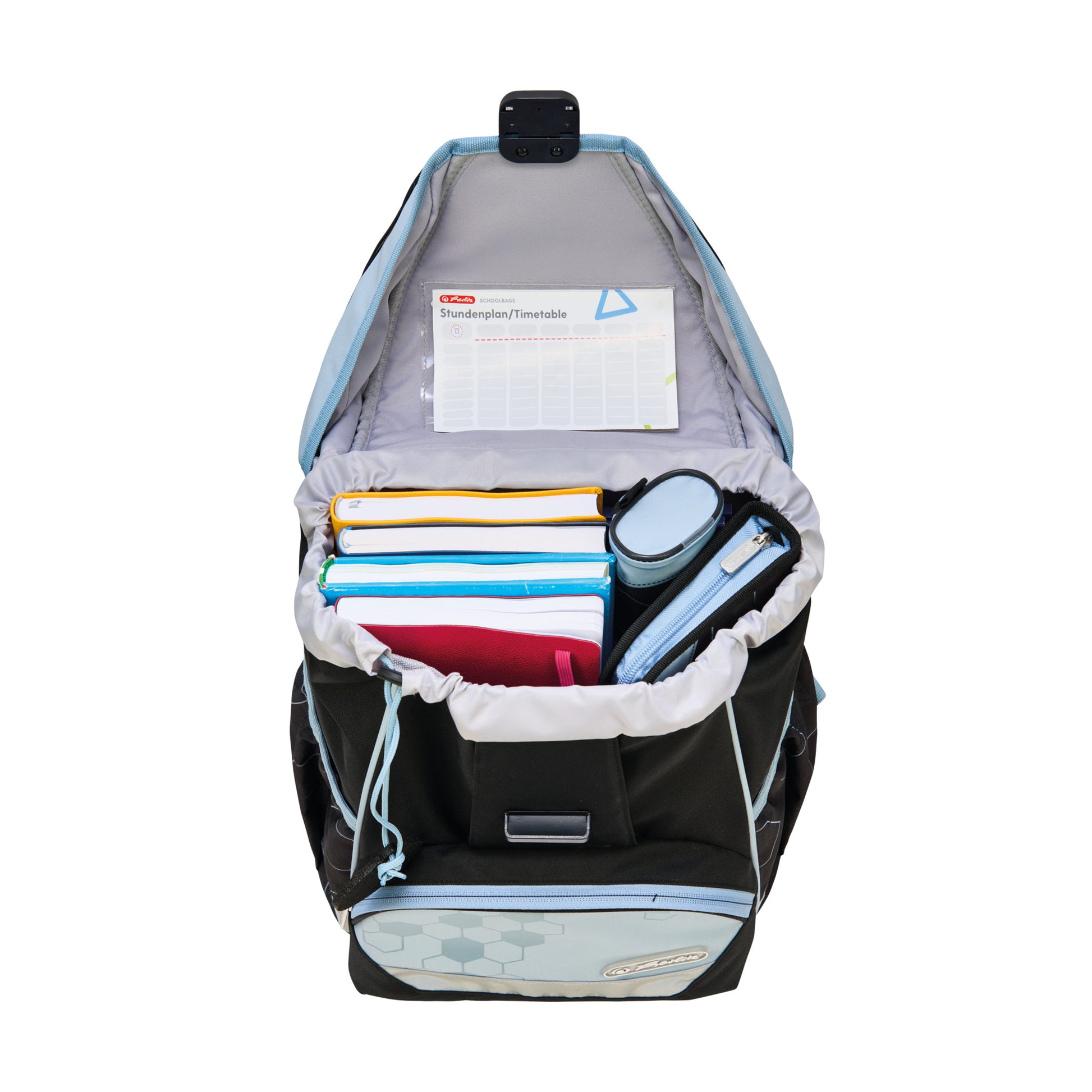 Herlitz UltraLight XL Plus – Schulrucksack-Set 4-teilig, Fussball, 22 l, 32×39×25 cm, mit Brustgurt