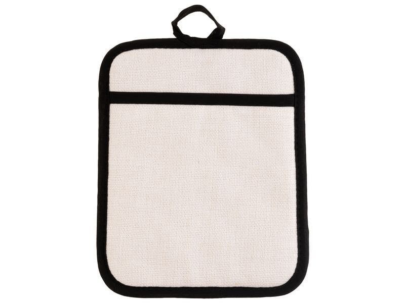 FTM Topflappen 18,5 × 23 cm, Leinen, Beige, 2 Stk.