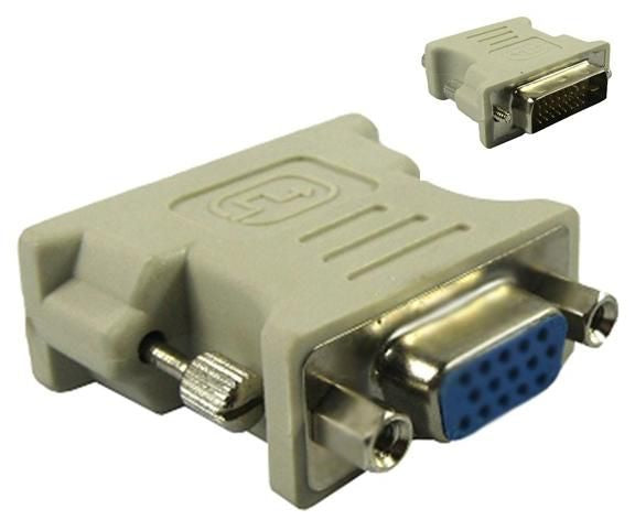 Microconnect DVI-D/VGA 15-poliger Adapter – DVI-D zu VGA (D-Sub), Passiv, Grau