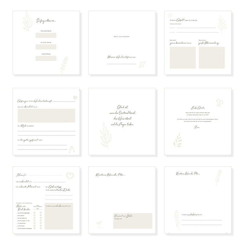 Goldbuch Gästebuch – 100 Seiten – 245 × 225 mm – Hardcover, mehrfarbig