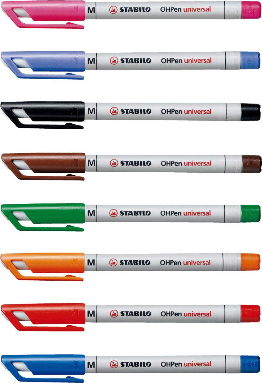 STABILO Non-Permanent-Marker OHPen – mittel 1 mm – grün – trocken abwischbar
