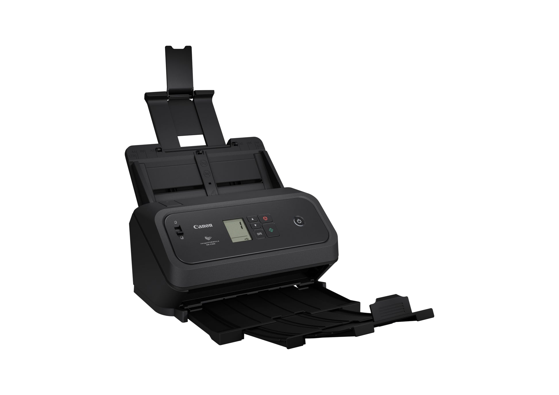 Canon DR-C340 – Flachbettscanner mit ADF, Legal, Duplex, 80 Seiten/Min., 600 dpi, ADF 7000 Blatt, LAN, USB, für Linux
