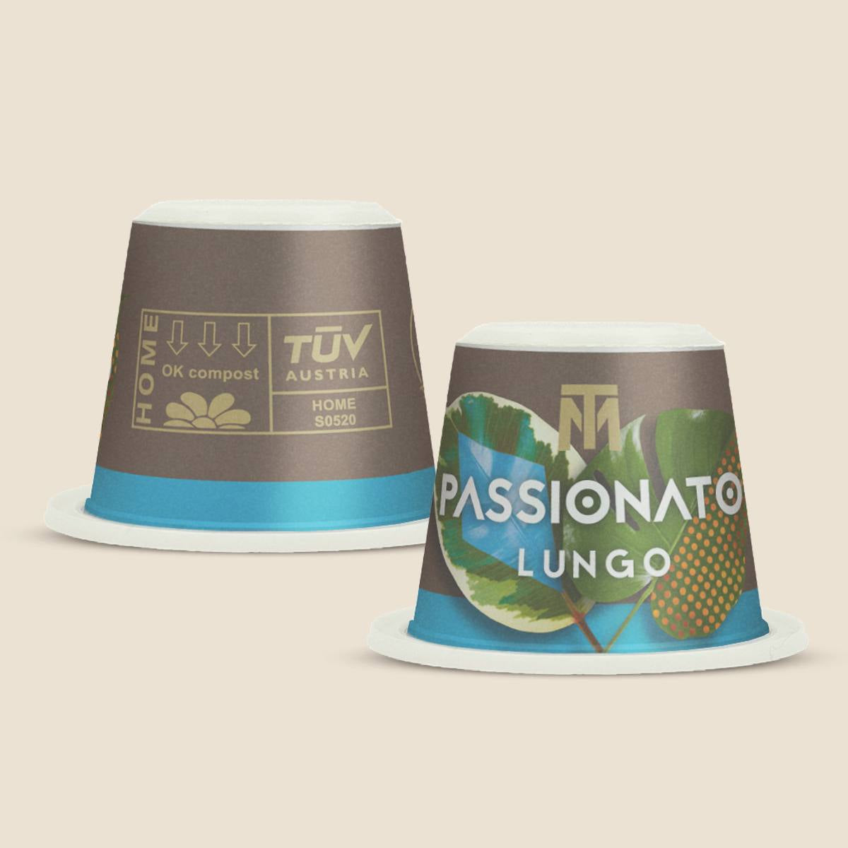 Tropical Mountains Kaffeekapseln Passionato Lungo – für Nespresso – Intensität 7/12 – Bio – Fairtrade – 100 Stk