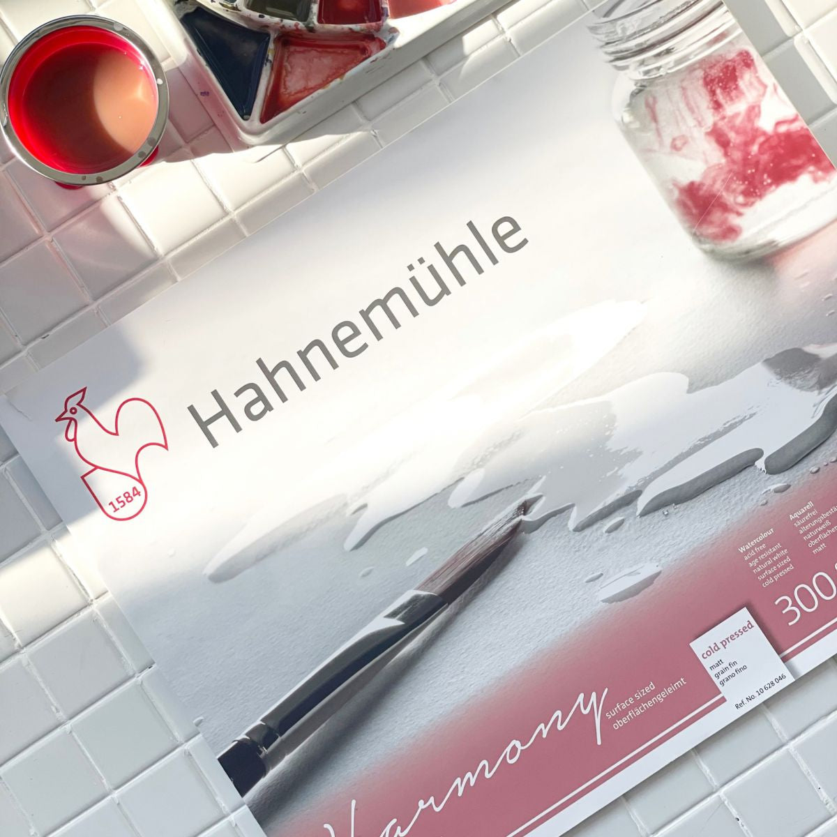 Hahnemühle Harmony Aquarellblock – A4 – 300 g/m² – 4-seitig geleimt – 12 Blatt, weiss, matt
