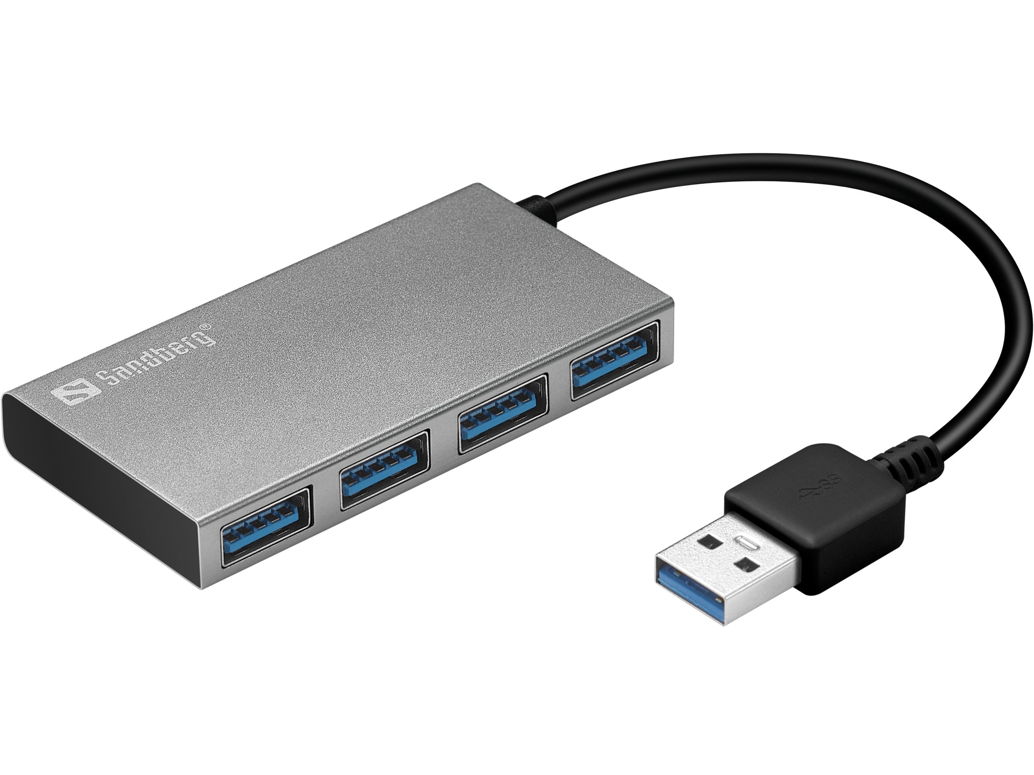 Sandberg USB-Hub – 4× USB-A, für Windows/Mac