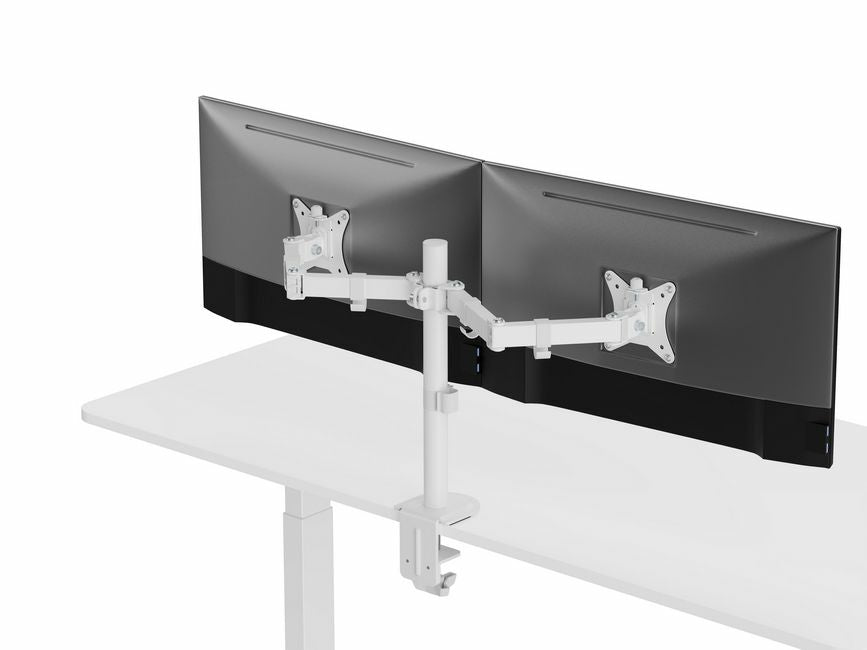 Equip 650167 – Monitorarm Tischhalterung – 2 Monitore – 17–32″ – VESA 75×75/100×100 mm – bis 9 kg/Monitor
