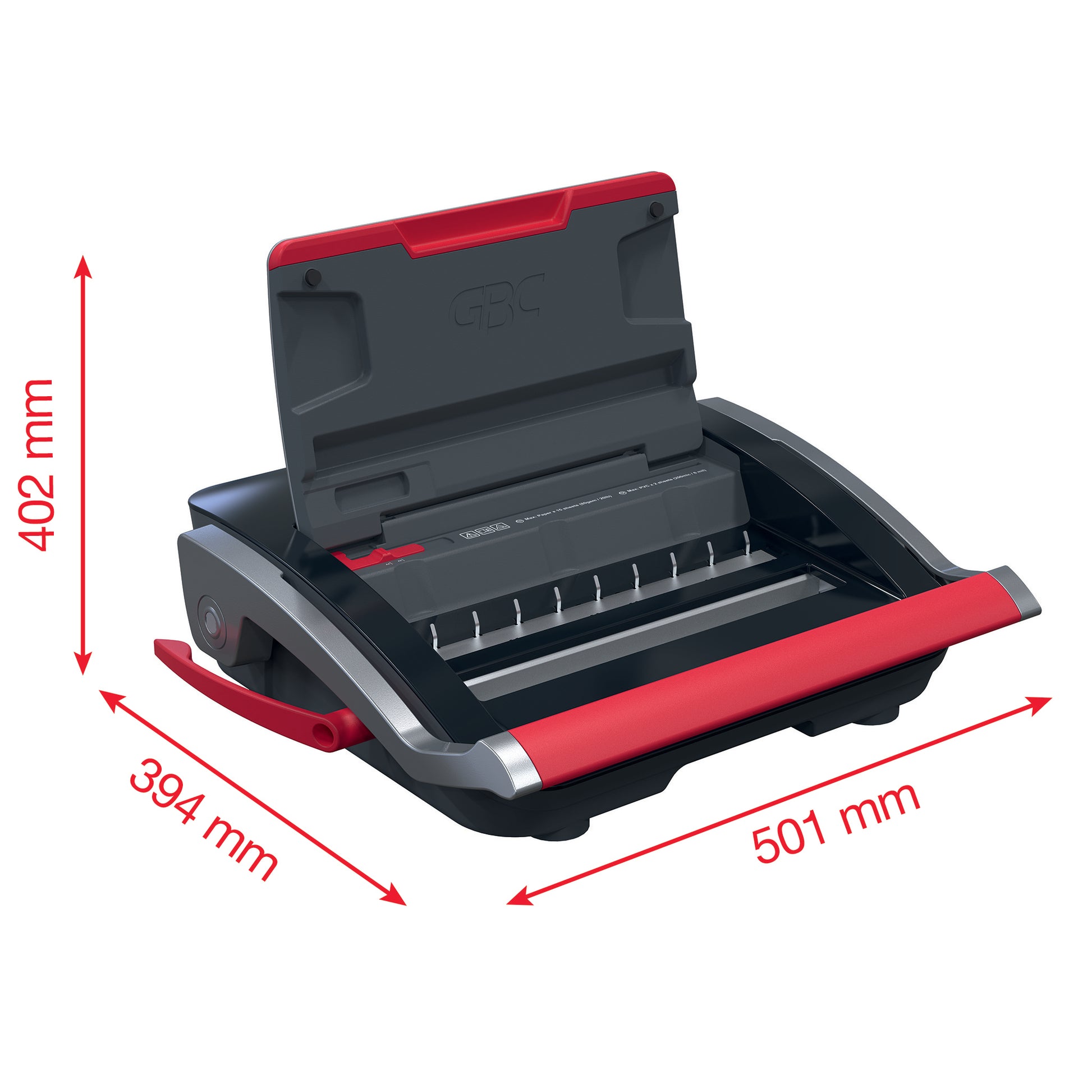 GBC WireBind WB15 Bindegerät – Drahtbindung, für 34 Löcher, A4, 15 Blatt