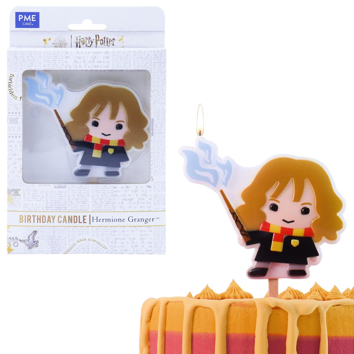 PME Geburtstagskerzen Harry Potter Hermione Granger – mehrfarbig – 10,5 × 9 cm – 1 Stk