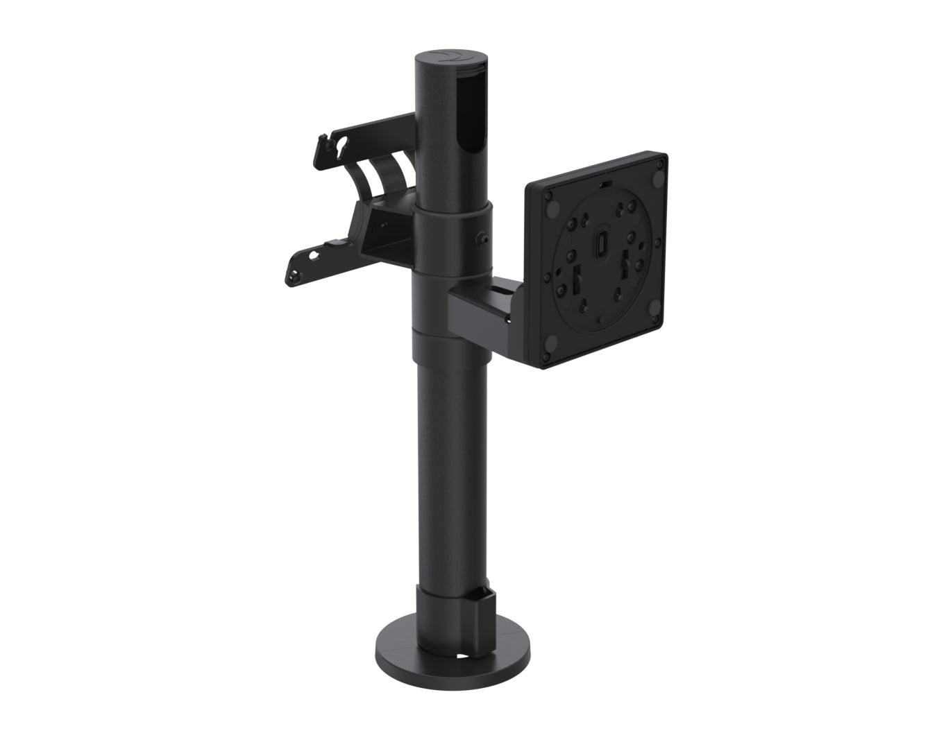 Ergonomic Solutions Bildschirmhalter (VESA 400 mm), Schwarz – für VESA-kompatible Bildschirme