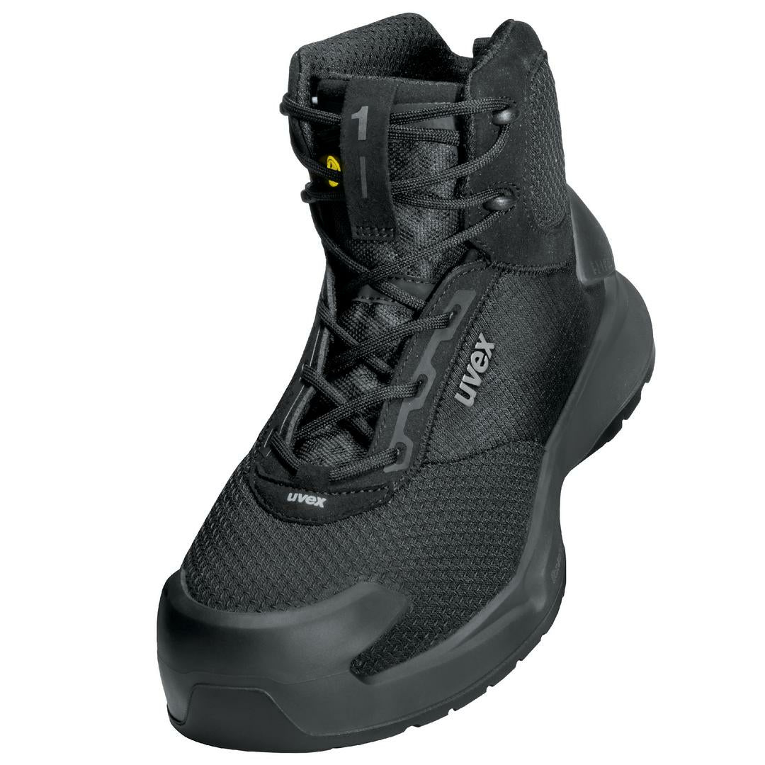 Uvex 1 x-craft pro Sicherheitsstiefel S1 PL – Schwarz – Grösse 39, Weite 11