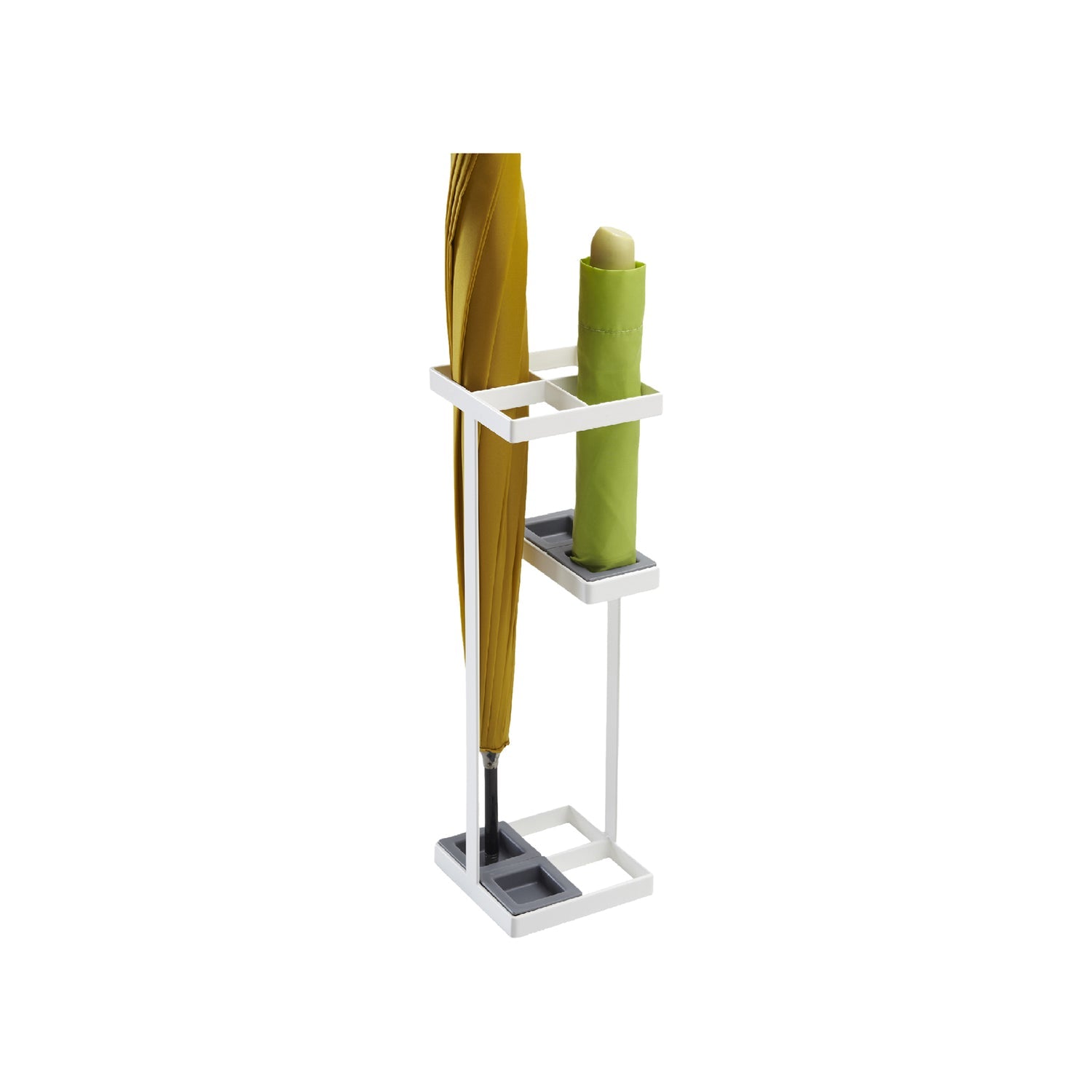 Yamazaki Schirmständer – Polypropylen/Stahl – Weiss – Ø 110 × 360 mm