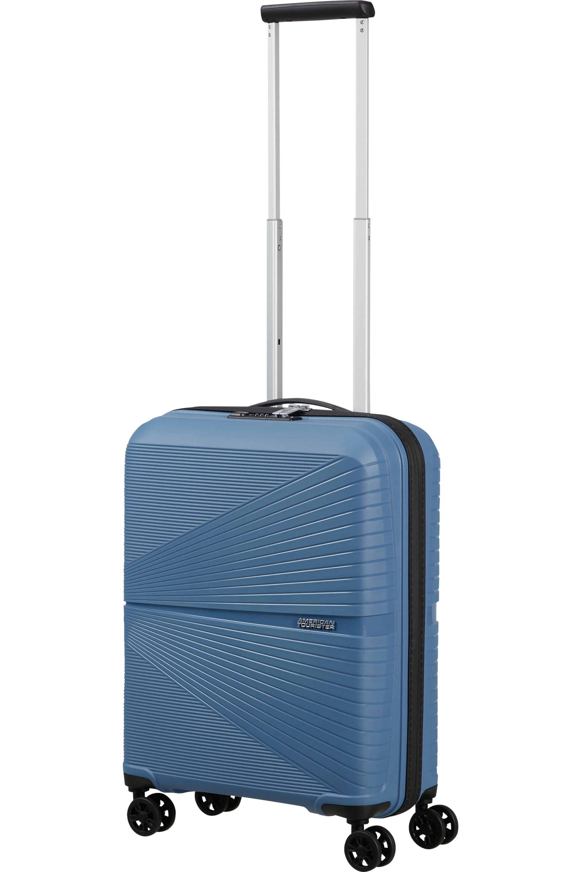 American Tourister Handgepäck-Trolley – Hartschale PP, 4 Doppelrollen, mit TSA, Coronet Blue, 40 × 50 × 20 cm