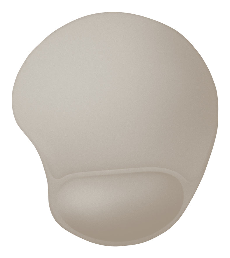 Trust Mauspad mit Handgelenkauflage – S – Gel – Beige – 205 × 236 mm – rutschfest
