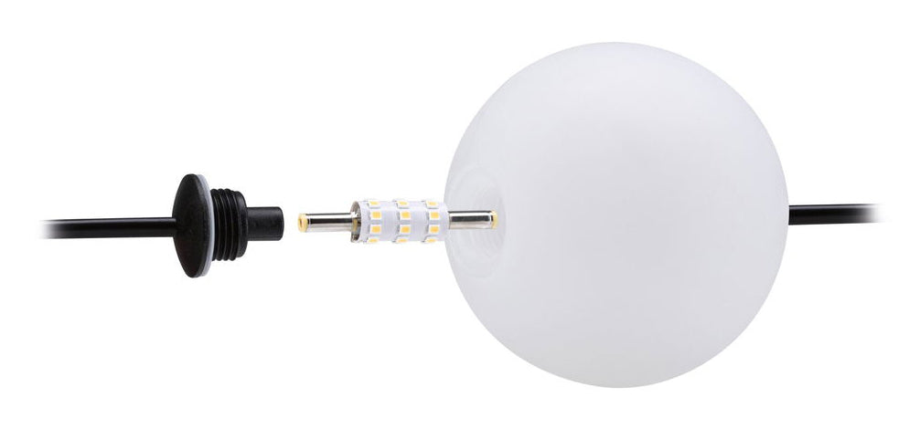 Paulmann Lichterkette – 5,8 m – 6×60 lm – Warmweiss, 3000 K – IP67 – Solarbetrieb – Schwarz, Kunststoff